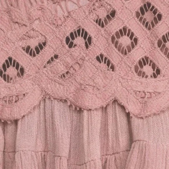 Free People Intimately Adella Cami Tank Sleepwear Bra Top Mauve Ruffle M - Picture 5 of 7